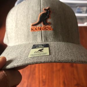 Kangol flexfit wool Lids exclusive hat gray/orange